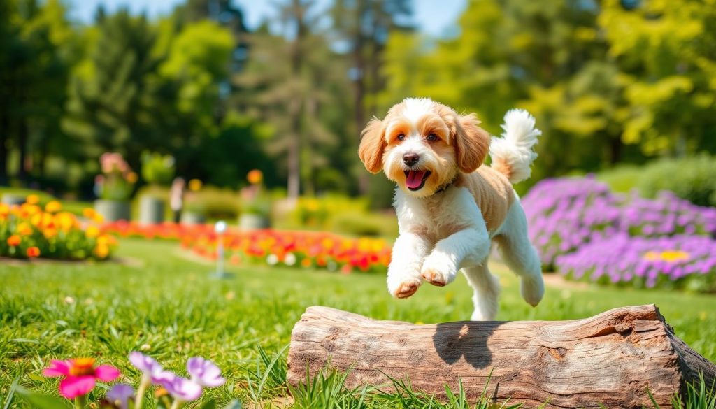 Cavalier poodles exercise